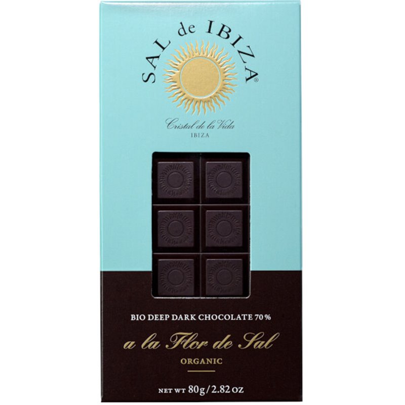 Fleur de Sel Zwarte BIO chocolade 80g