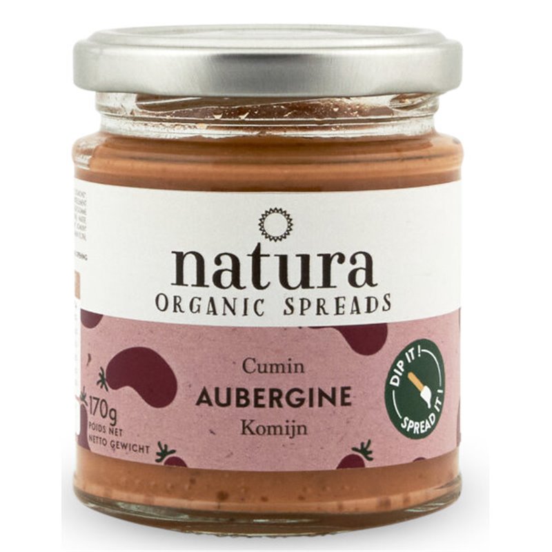 Aubergine & komijn BIO spread 170g