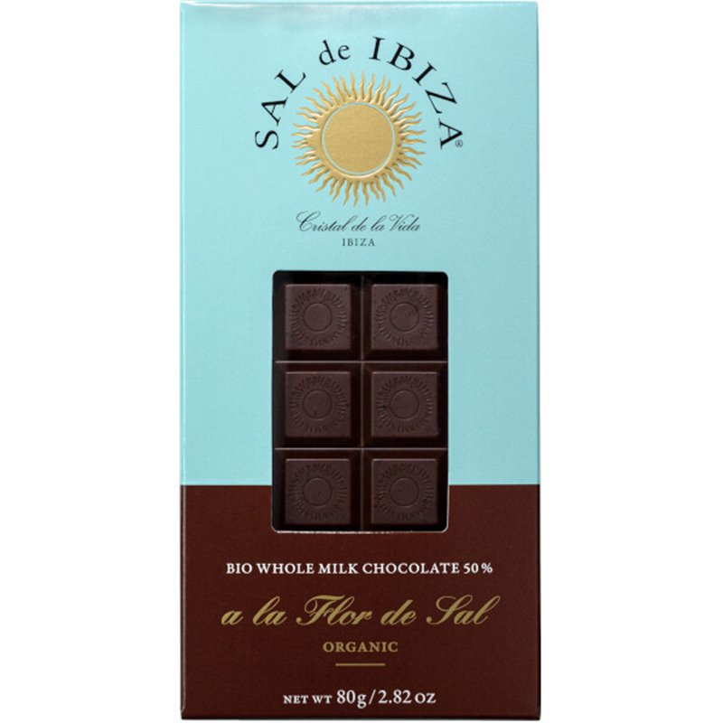 Fleur de Sel Melk BIO chocolade 80g