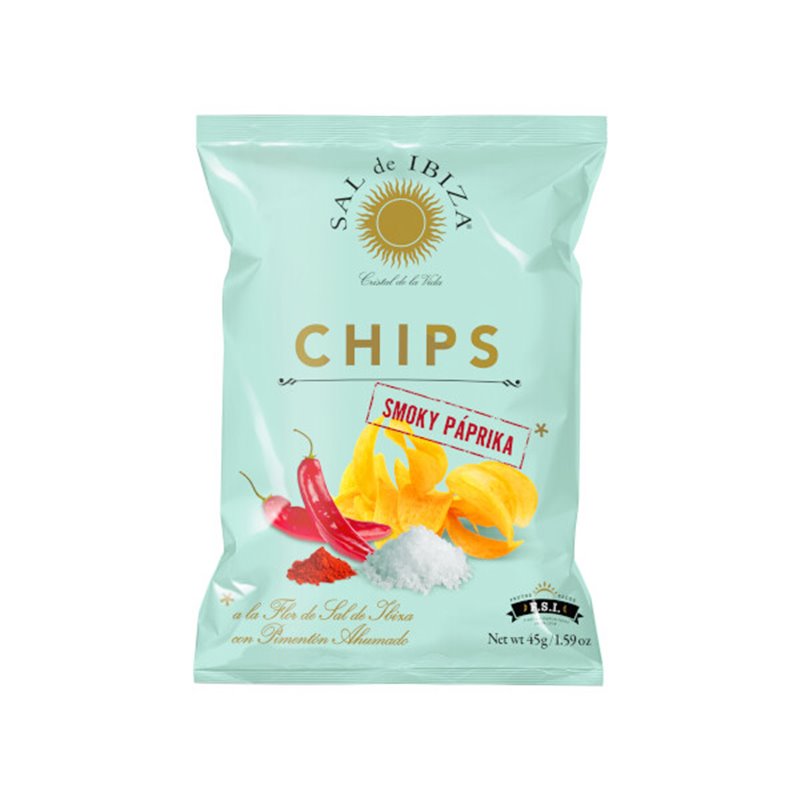 Fleur de Sel Chips paprika fumé 45g