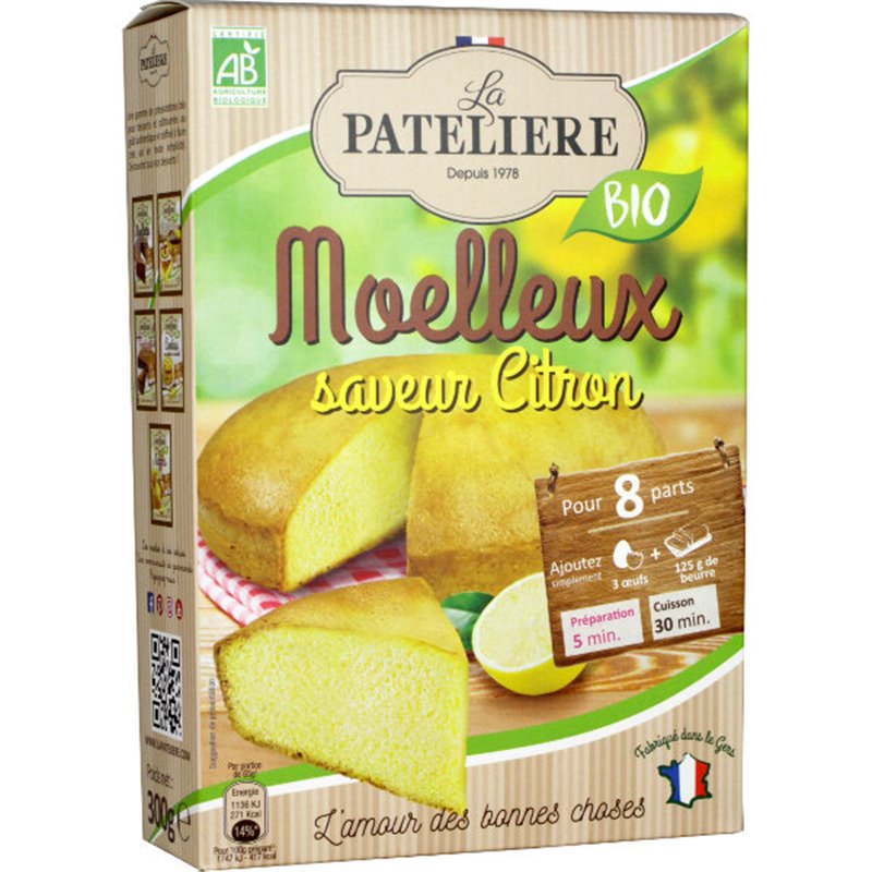  Préparation  pour moelleux citron BIO 300g