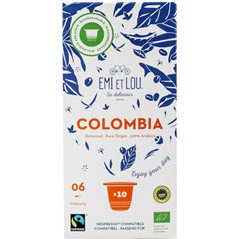 Colombia Arabica Fairtrade koffie compost caps (10x) BIO