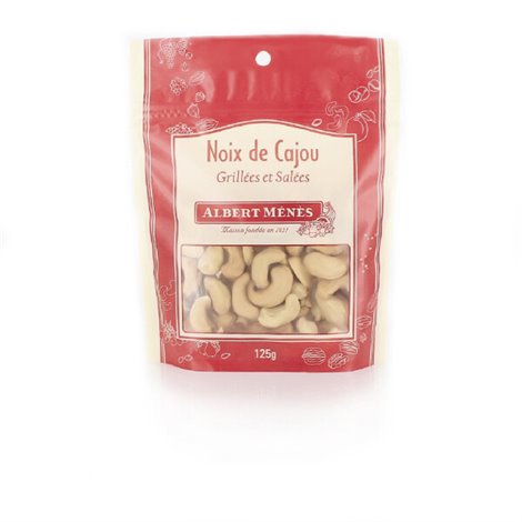 Cashewnoten gegrild en gezouten 125g