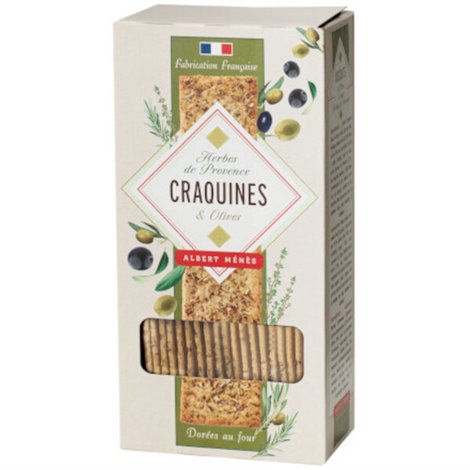 Crackers met provençaalse kruiden en zwarte olijven 80g