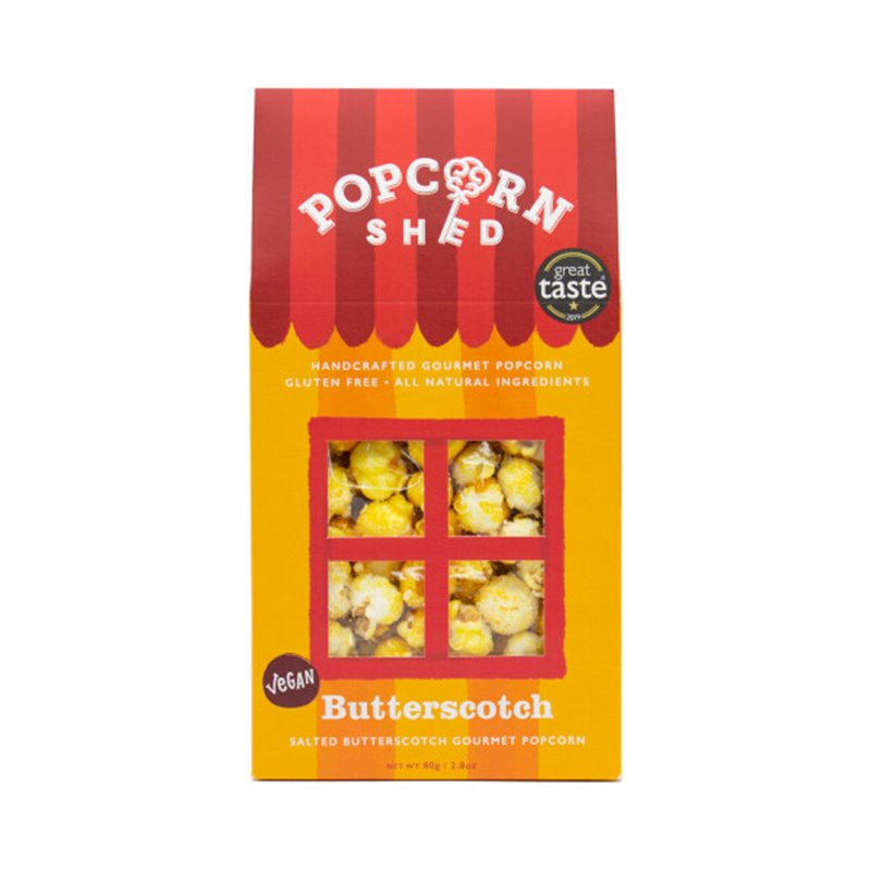 Popcorn huisje butterscotch 80g