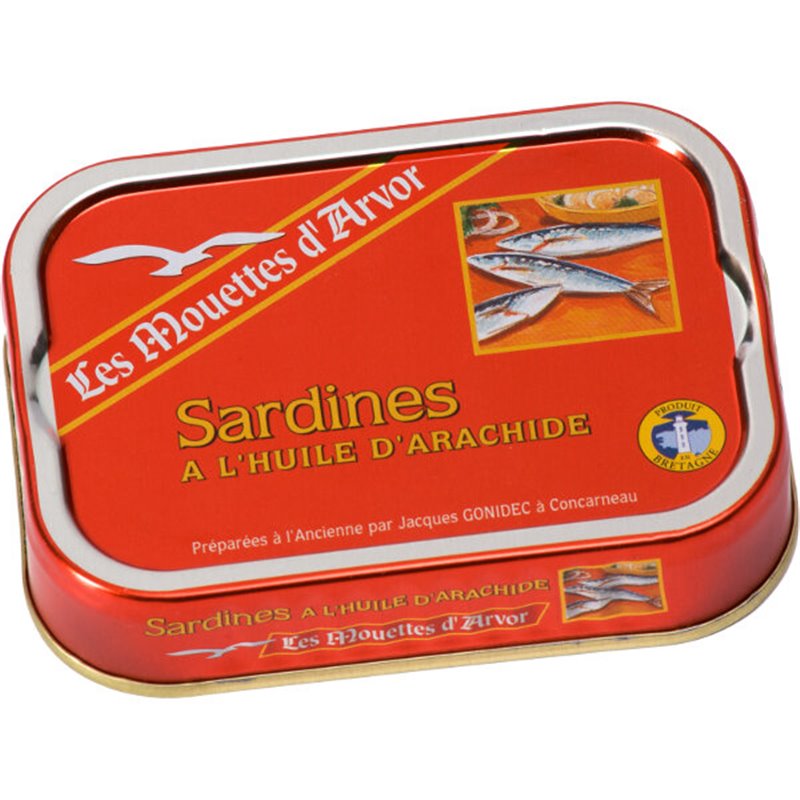 Sardines à l'huile d'arachide115g