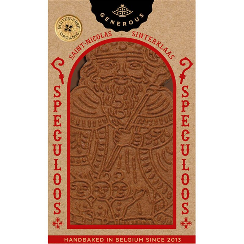 Grand Sylvain St-Nicolas, Speculoos En Forme De St-Nicolas, Bio & Sans Gluten 145G