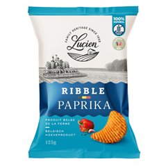 Belgische geribbelde chips paprika 125g