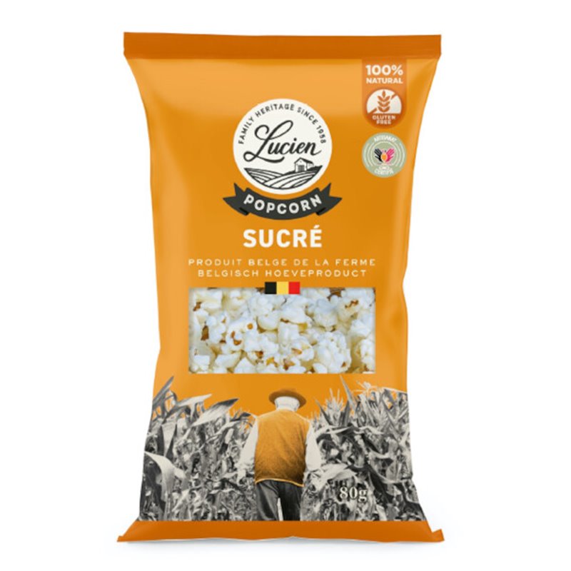 Belgische popcorn zoet 55g