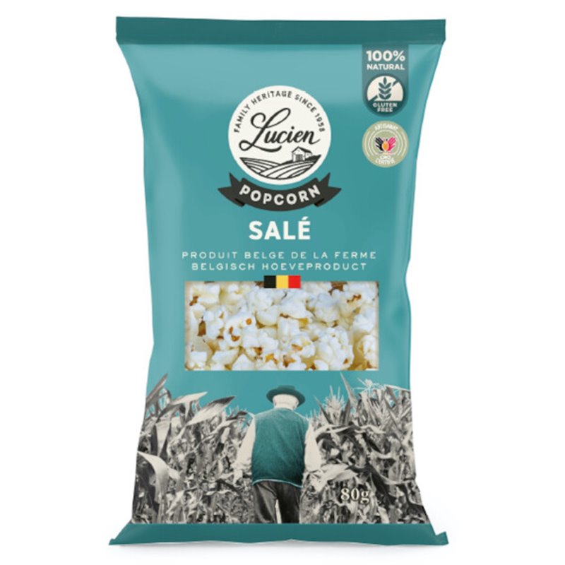 Belgische popcorn zout 55g