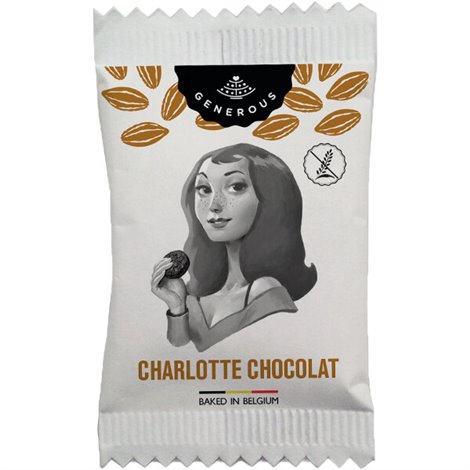 Cookies Flowpack - Charlotte Chocolat (100st.) BIO (glutenvrij) 850g