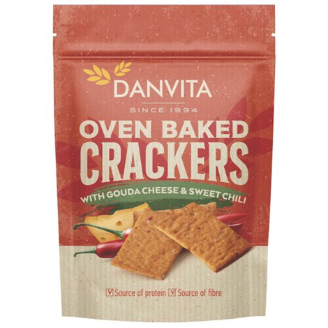 Crackers met gouda kaas en chili 100g