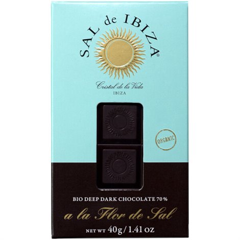 Fleur de Sel Zwarte BIO chocolade 40g