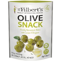 Olives Vertes au Citron et Origan 50g