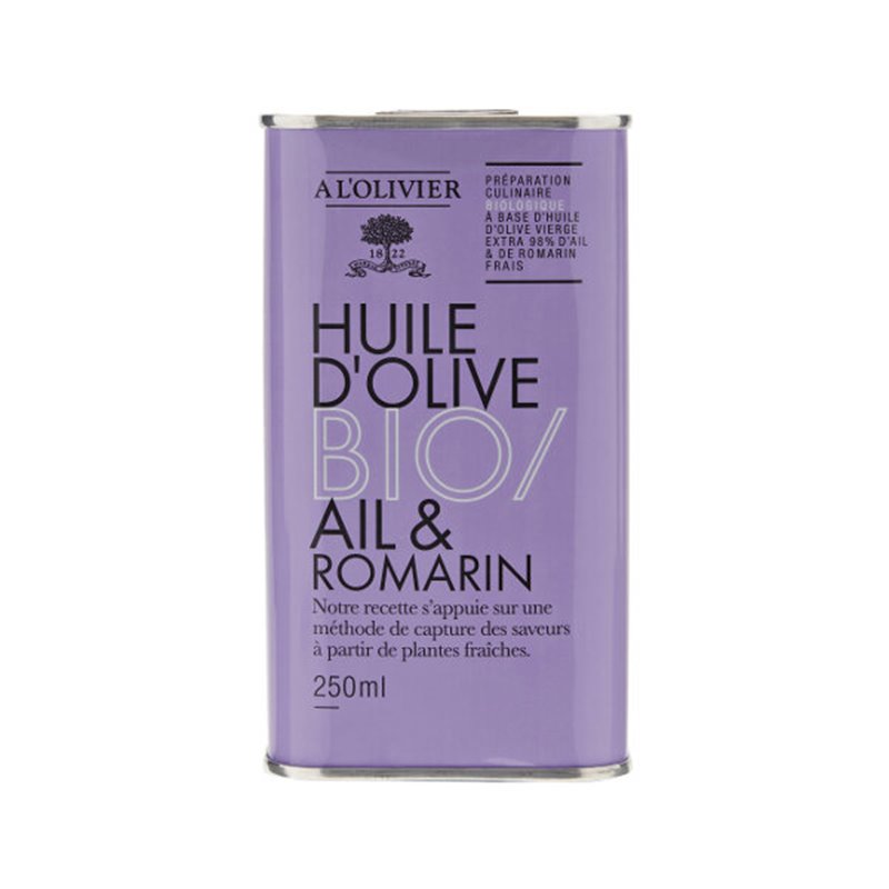 Bid. BIO Huile d’olive vierge extra infusé au thym & romarin 250ml