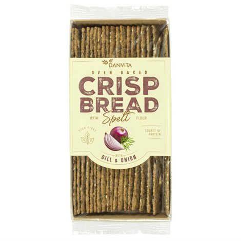 Spelt Crispbread met dille en ajuin 130g