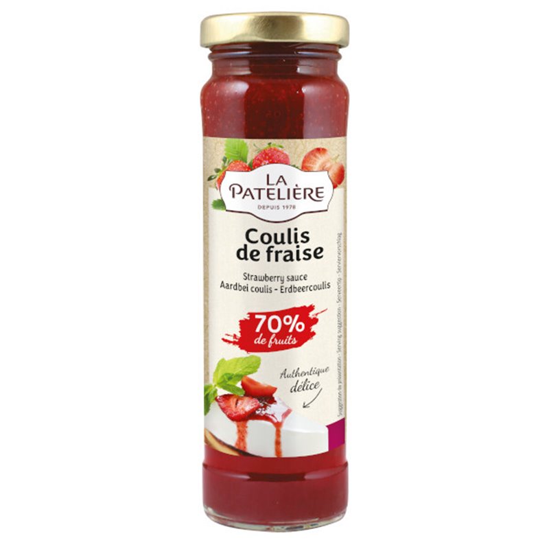 Aardbeiencoulis 70% vruchten 165g