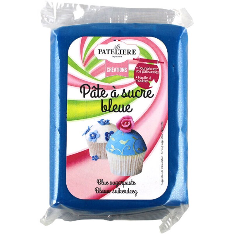 Blauwe suikerpasta  250g