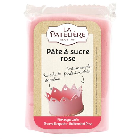  Pâte à sucre rose 250g