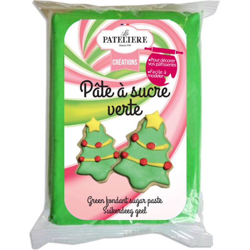  Pâte à sucre verte 250g