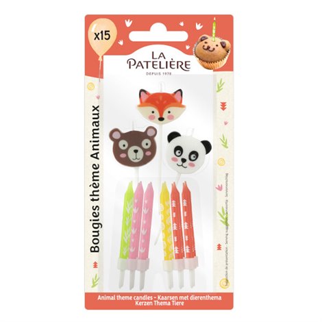 Bougies animaux x15 31g