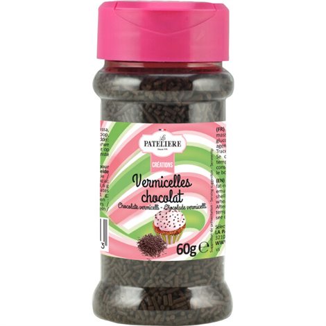 Chocolade  vermicelli's van suiker 60g