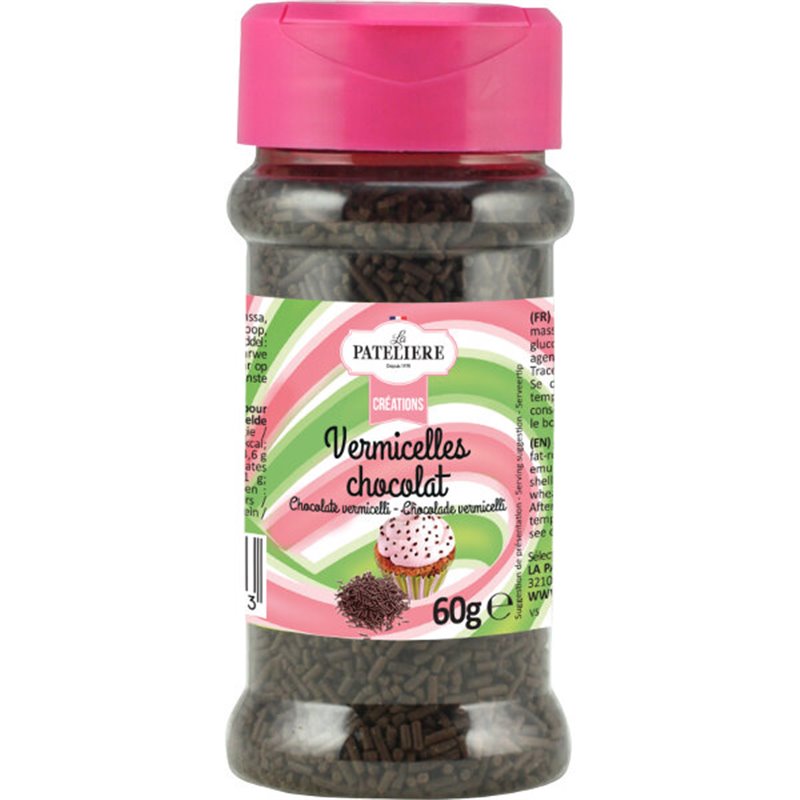 Chocolade  vermicelli's van suiker 60g