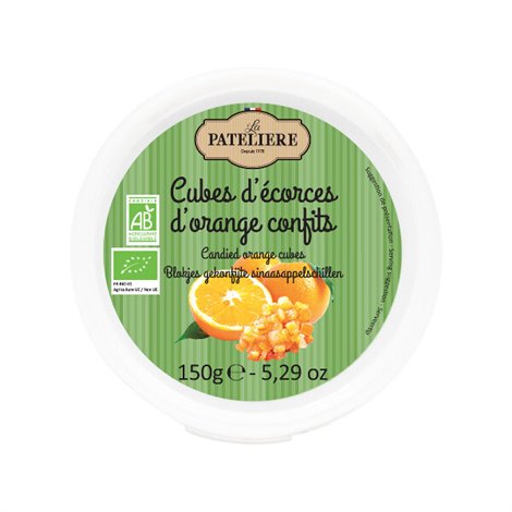  Cubes d'écorces d'oranges confits BIO 150g