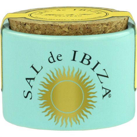 Fleur de sel met saffraan, ceramisch potje 28g