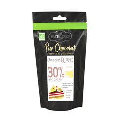 Palets de chocolat blanc bio 200g