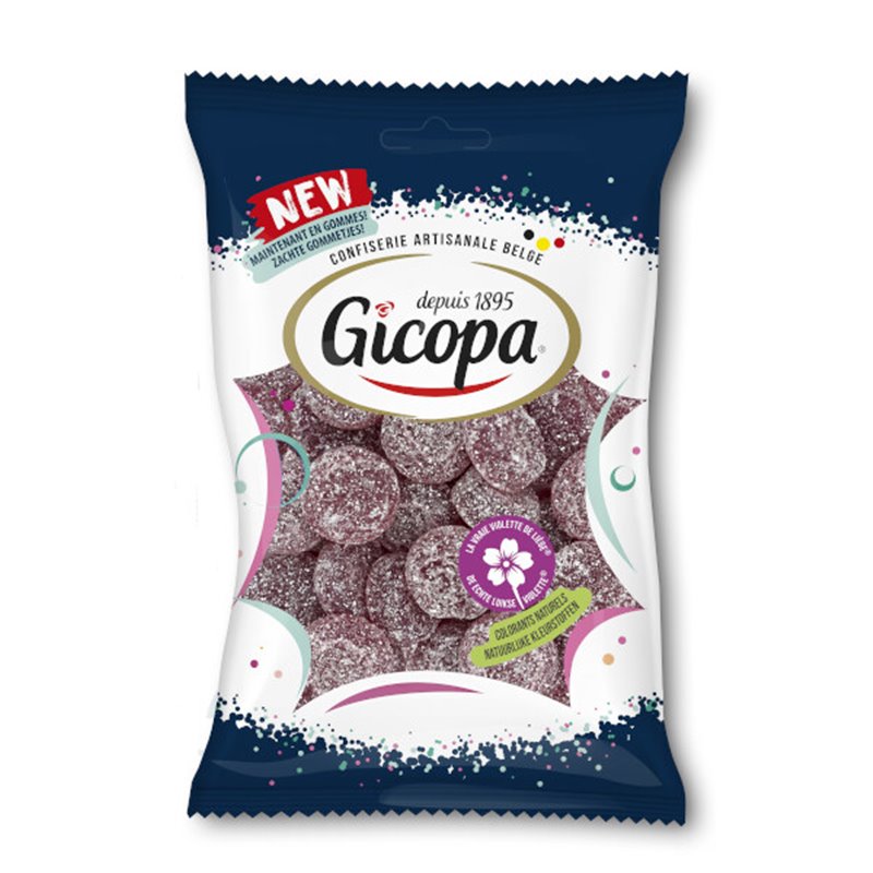 De Echte luikse Violette® gommetjes, in flowpack 170g