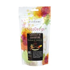 Palets de chocolat noir pour fontaines et fondues 200g