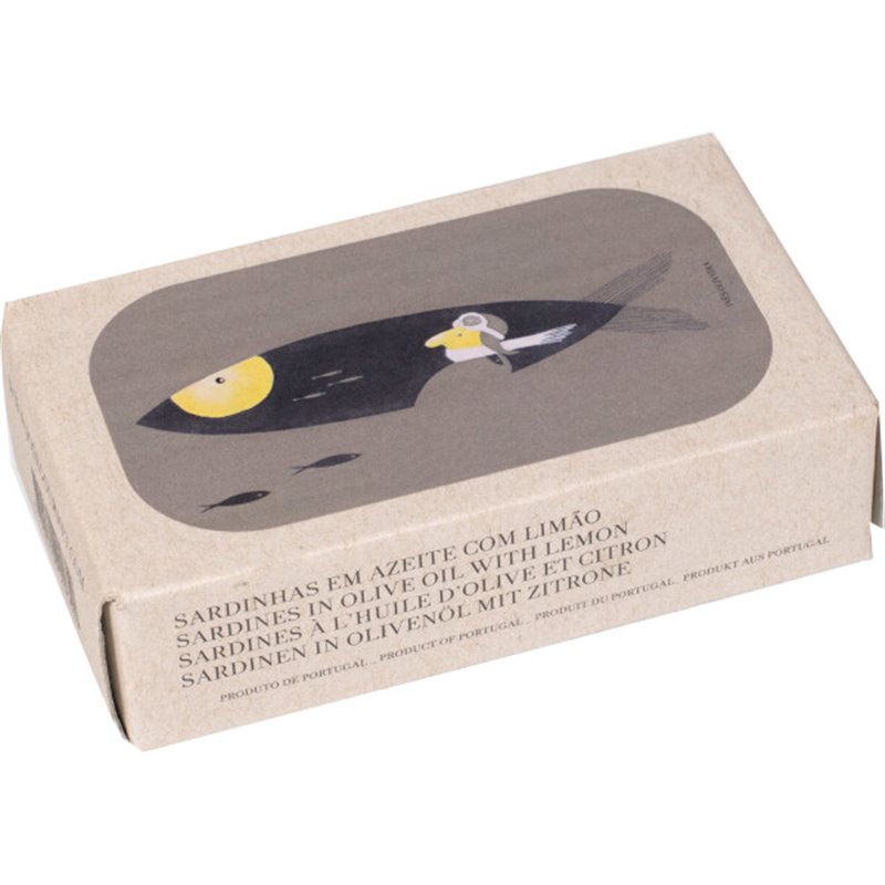 Sardines au citron dans l'huile d'olive 120g