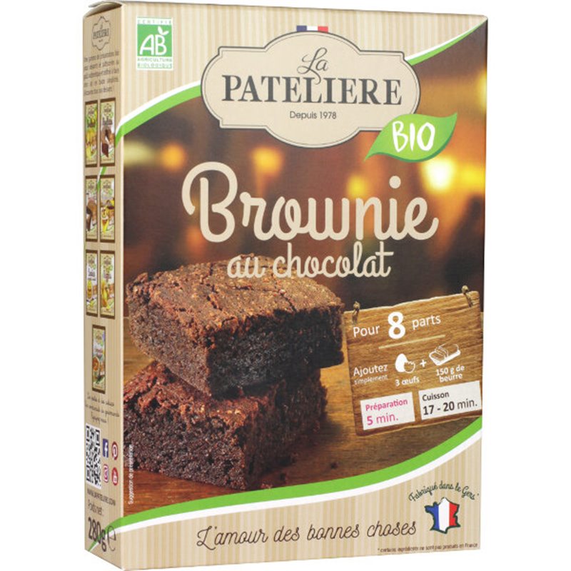 Bakkit voor chocolade brownie BIO 280g