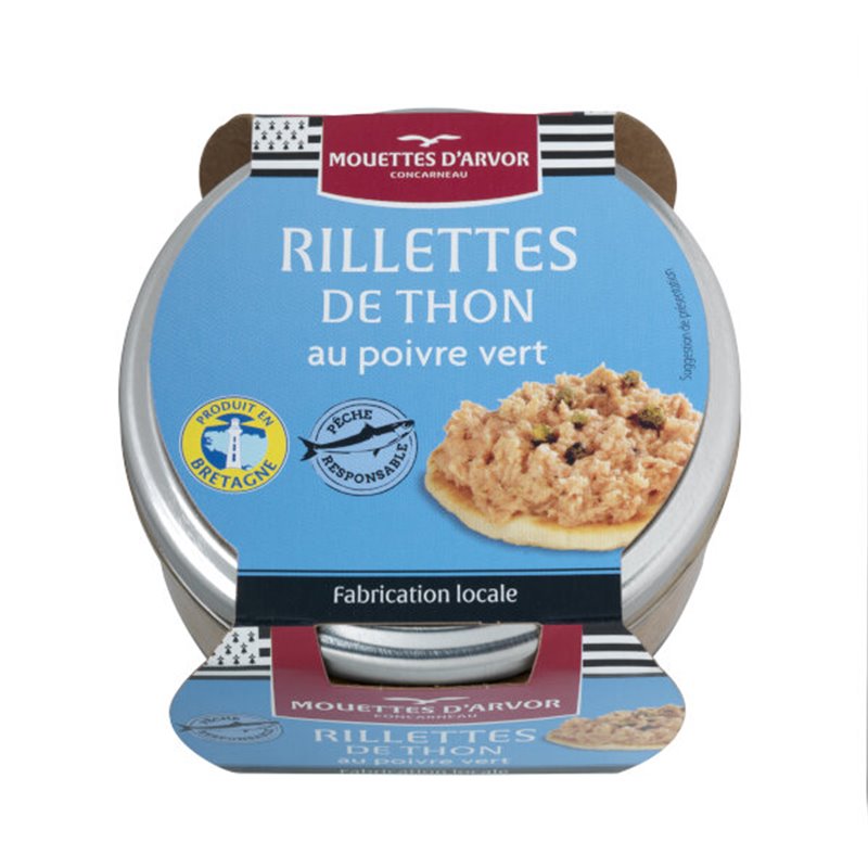 Tonijn rilettes met groene peper 125g