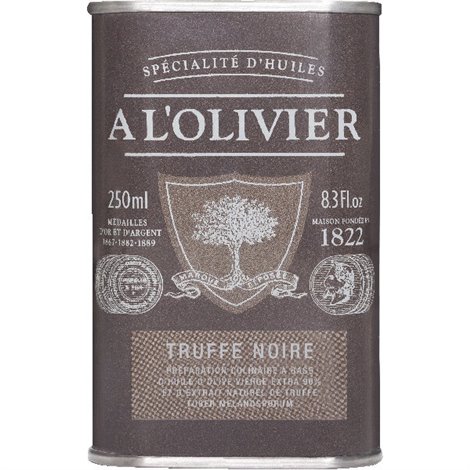 Bid. Bruin Olijfolie Zwar. Truffel 250ml