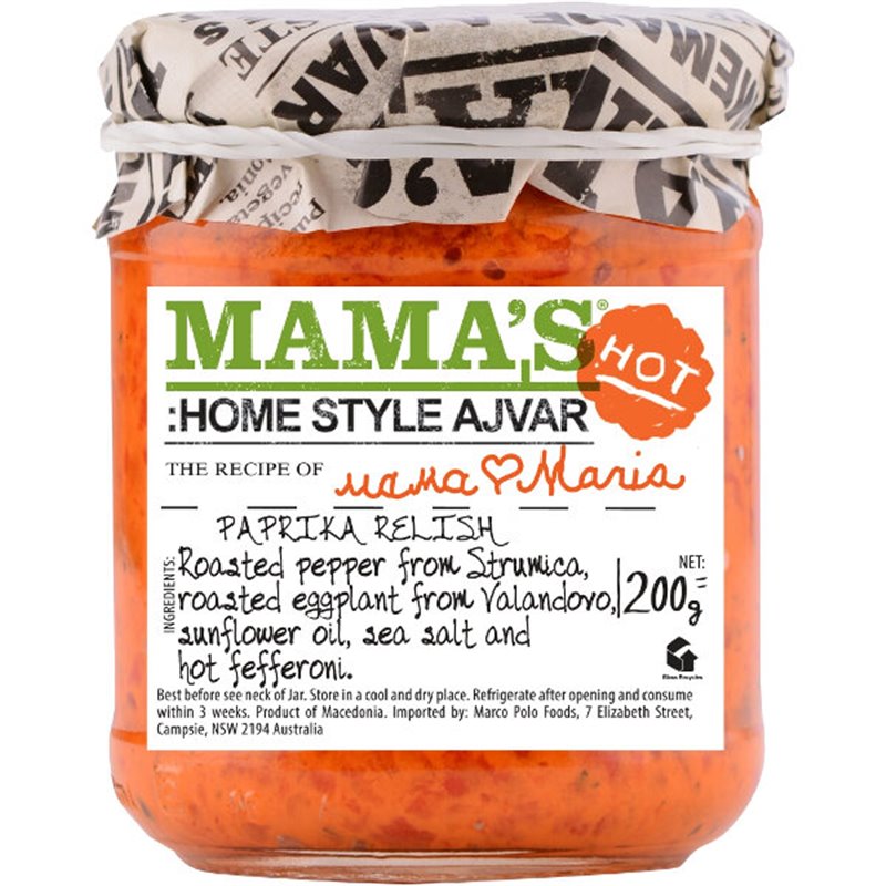 Ajvar,Pikante Rode Paprikasaus 200g