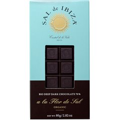 Chocolat BIO noir à la fleur de sel 80g