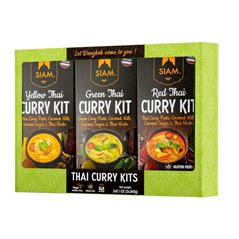 Trio-pack curry cooking set (Green-Red-Yellow) 3x260g