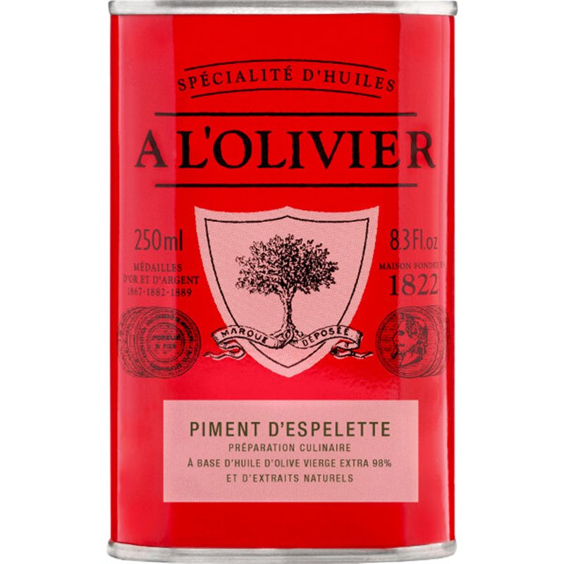 Bid. Rood Olijfolie Espelette Peper 250ml