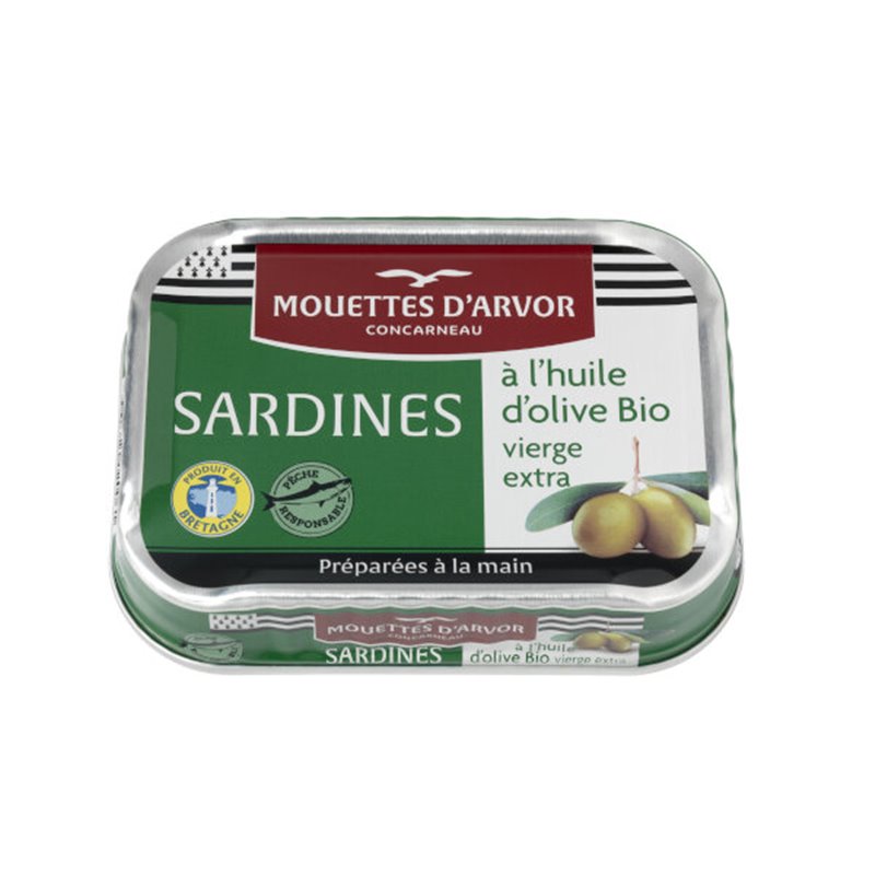 Sardines à bio l'Huile d'olive 115g