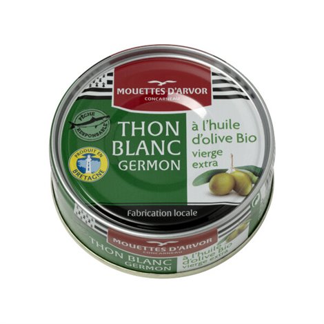 Thon Blanc à bio l'Huile d'Olive 80g