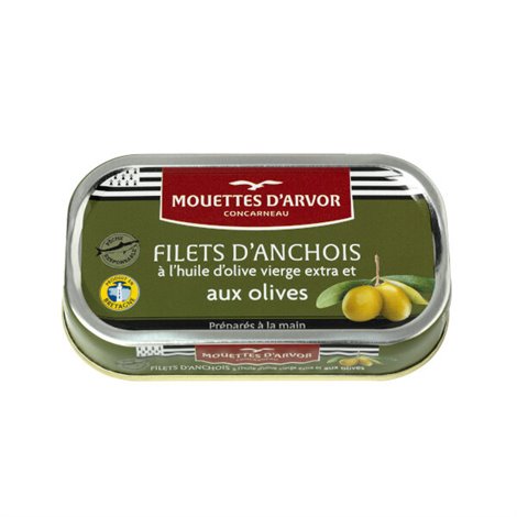 Filets d'anchois Olives & Huile d'olive 69g