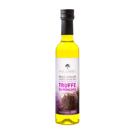 Olijfolie gearomatiseerd door zwarte truffel uit Périgord 25cl