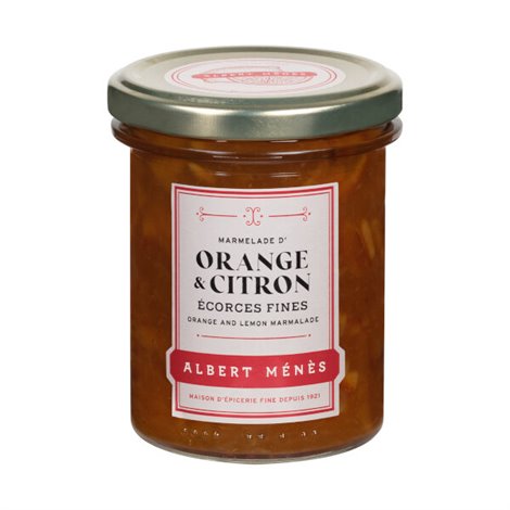 Marmelade d'Orange et de Citron d'Espagne Ecorces Fines 295g