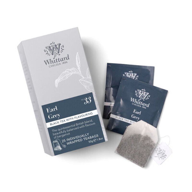 Individueel verpakte zakjes 25s Earl Grey Teabags 50g