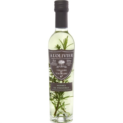 Witte Wijnazijn met Provencaalse kruiden 25cl