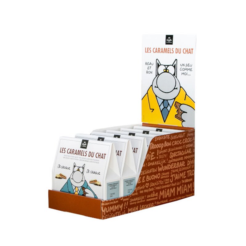 Caramel met pure chocolade en geroosterde pistachenoten LE CHAT 150g