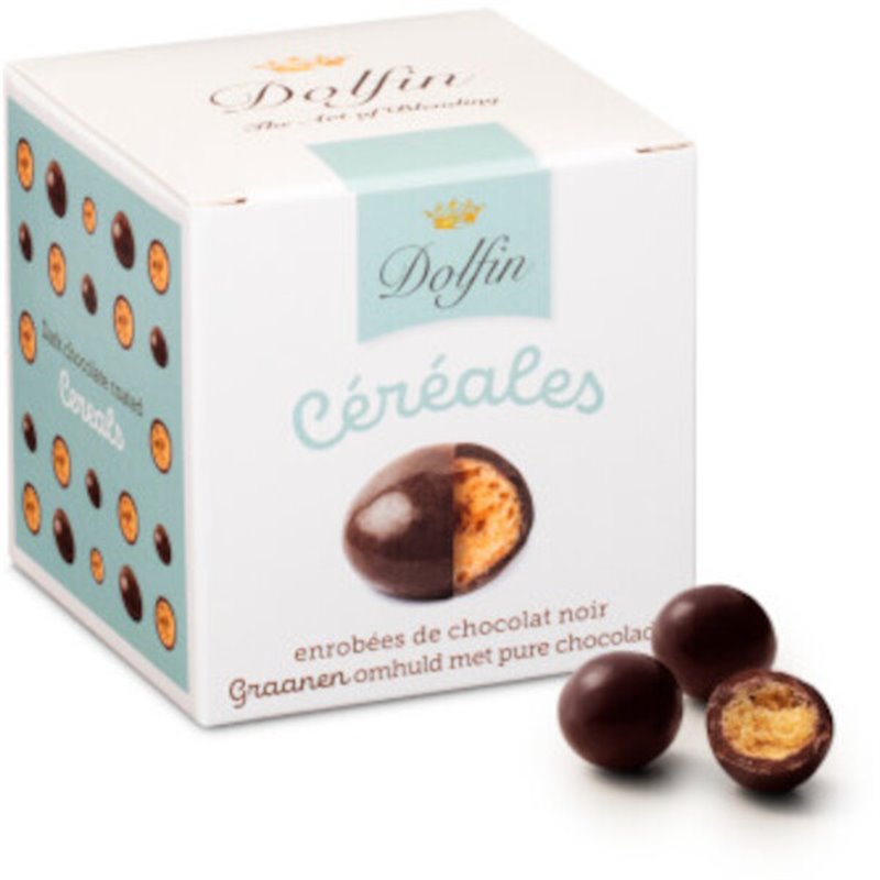 Billes céréales enrobées de chocolat noir 115g