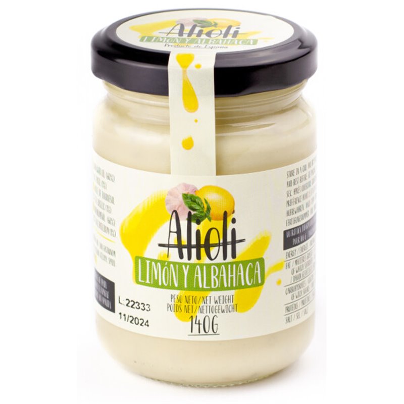 Aioli met basilicum en citroen 140g